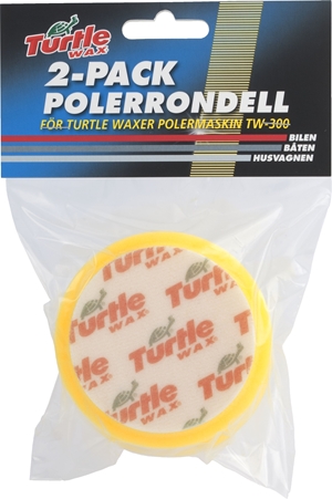 Turtle Wax Polérrondell Gul 100mm 2-pack